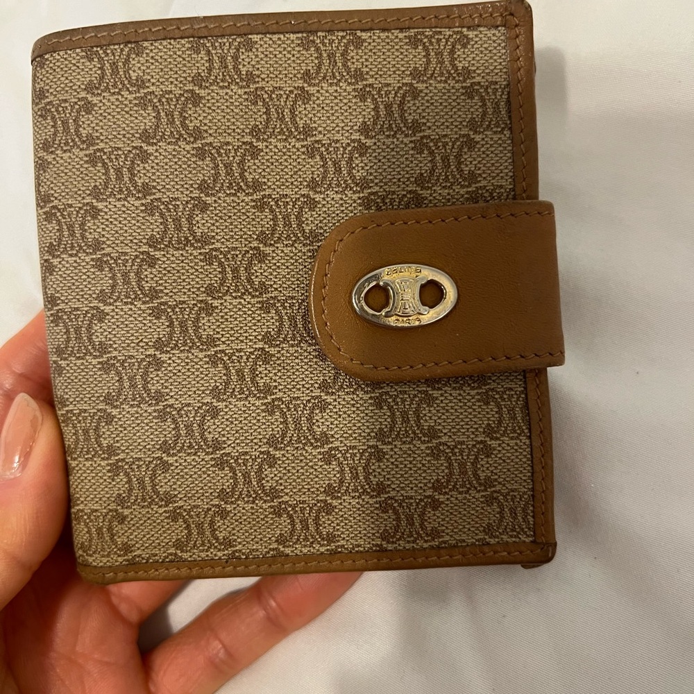 Celine Triomphe Canvas Wallet